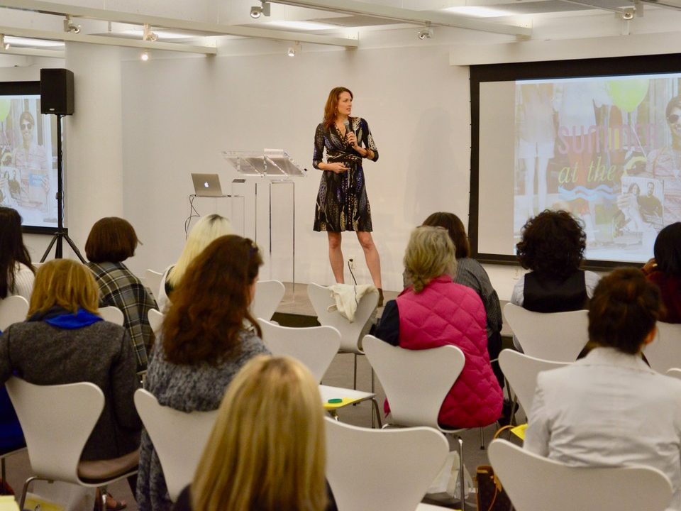 Amy Flurry giving a presentation