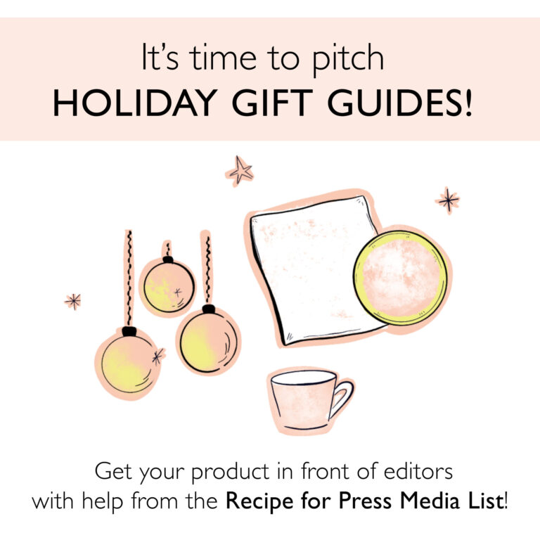 2022 Pitching holiday gift guides